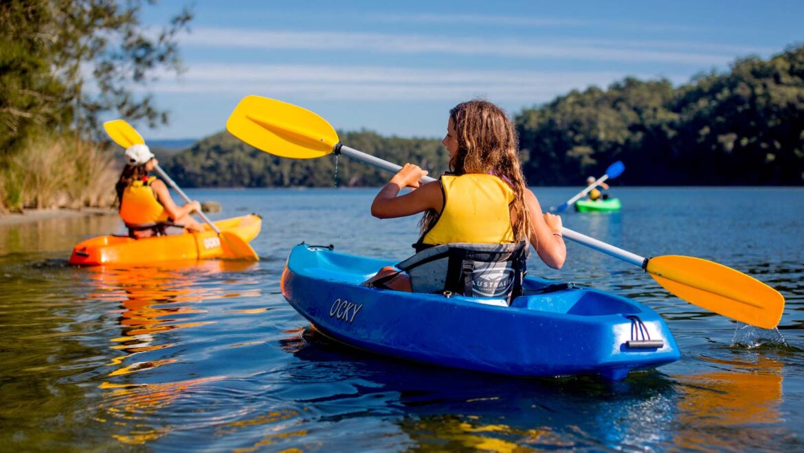 Kayaking on Wallaga Lake